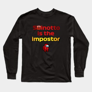 Formula 1 meme / Among us - Mattia Binotto SBinnala is the impostor | Racing car | Alphamaxnova1 | Gamer Long Sleeve T-Shirt